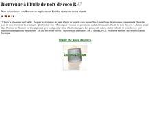 Tablet Screenshot of fr.coconut-oil-uk.com